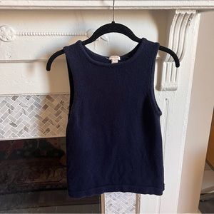 J.Crew Navy Sleevesless Sweater